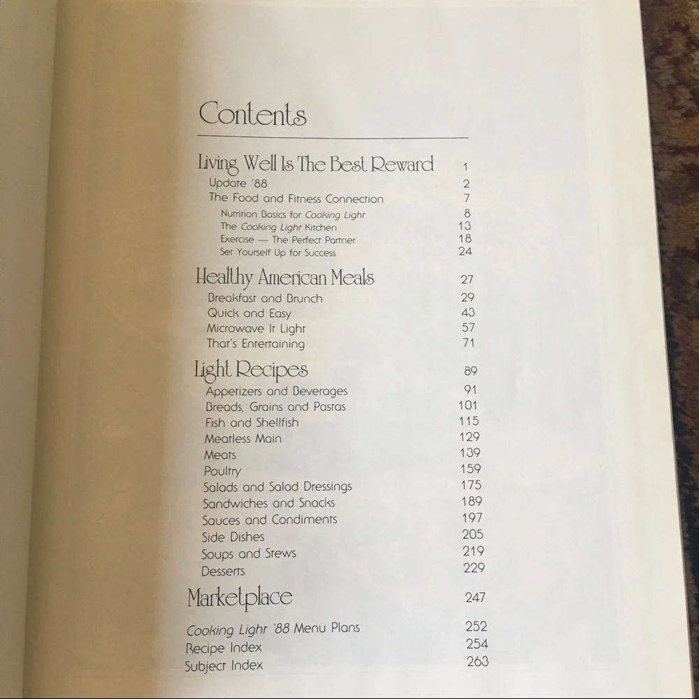 Vintage Cooking Light Cookbook